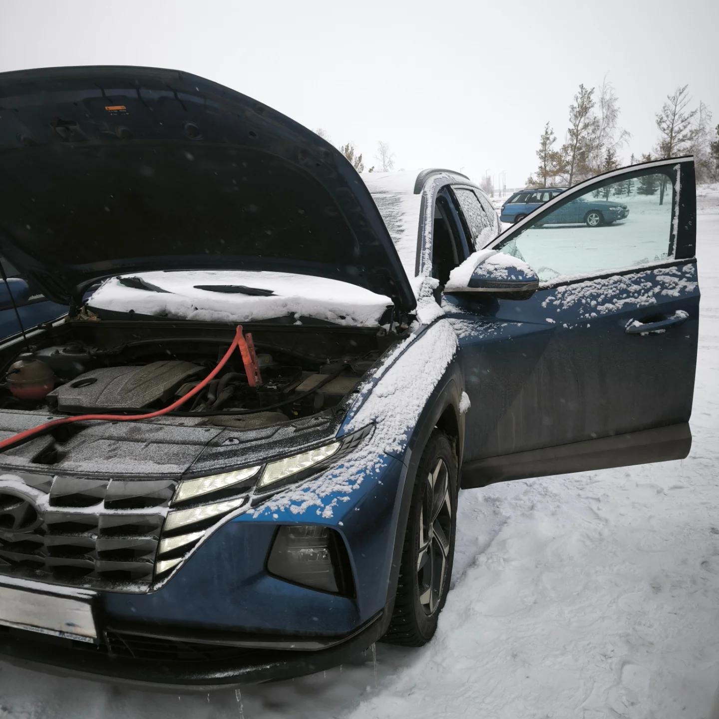Вскрытие, прикурка Hyundai Tucson. Город Караганда